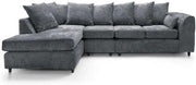 Spacious 5-Seater Grey Corner Sofa L-Shape Modular with Memory Foam Cushions