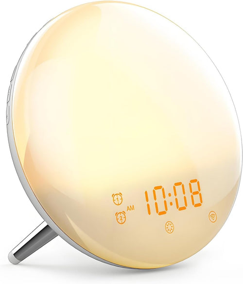 Sunrise Alarm Clock Wake Up Light White Noise FM Radio Dual Alarm
