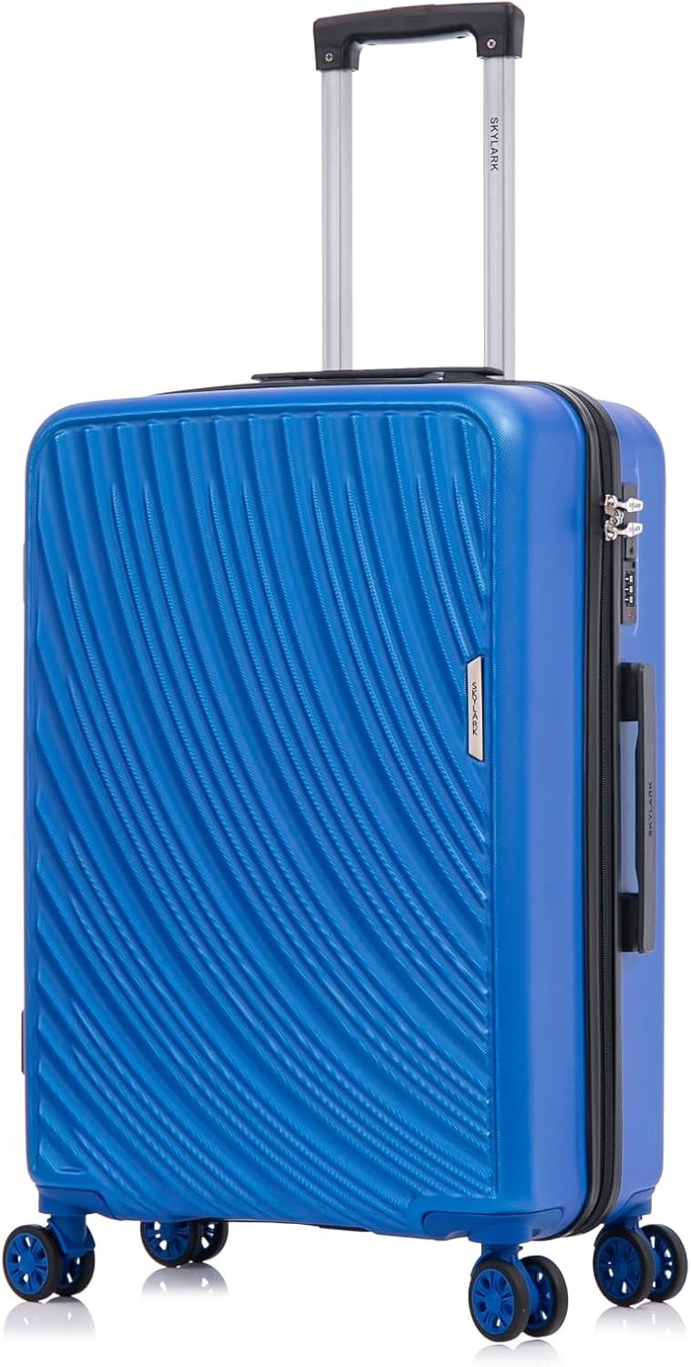 Lightweight ABS Medium Travel Suitcase 24 Inch 4 Wheel Spinner Hard Shell