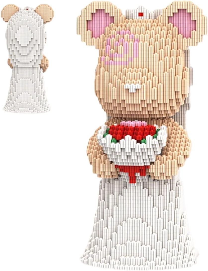 Wedding Bear Micro Blocks Gift Set 2950pcs DIY Model Toy for Adults