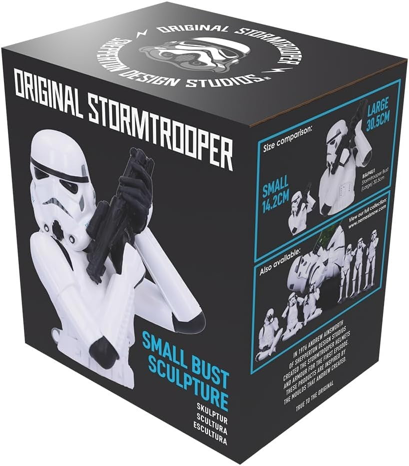 Stormtrooper Bust Figurine Resin Statue 14.2cm Sci-Fi Decor Collectible Gift