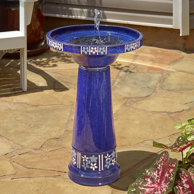 Antique Bronze Frog Bird Bath – Cast Aluminium Garden Water Feature Outdoor Déco