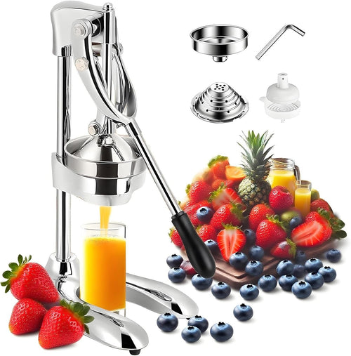 Manual Citrus Juicer Hand Press Stainless Steel Orange Lemon Pomegranate