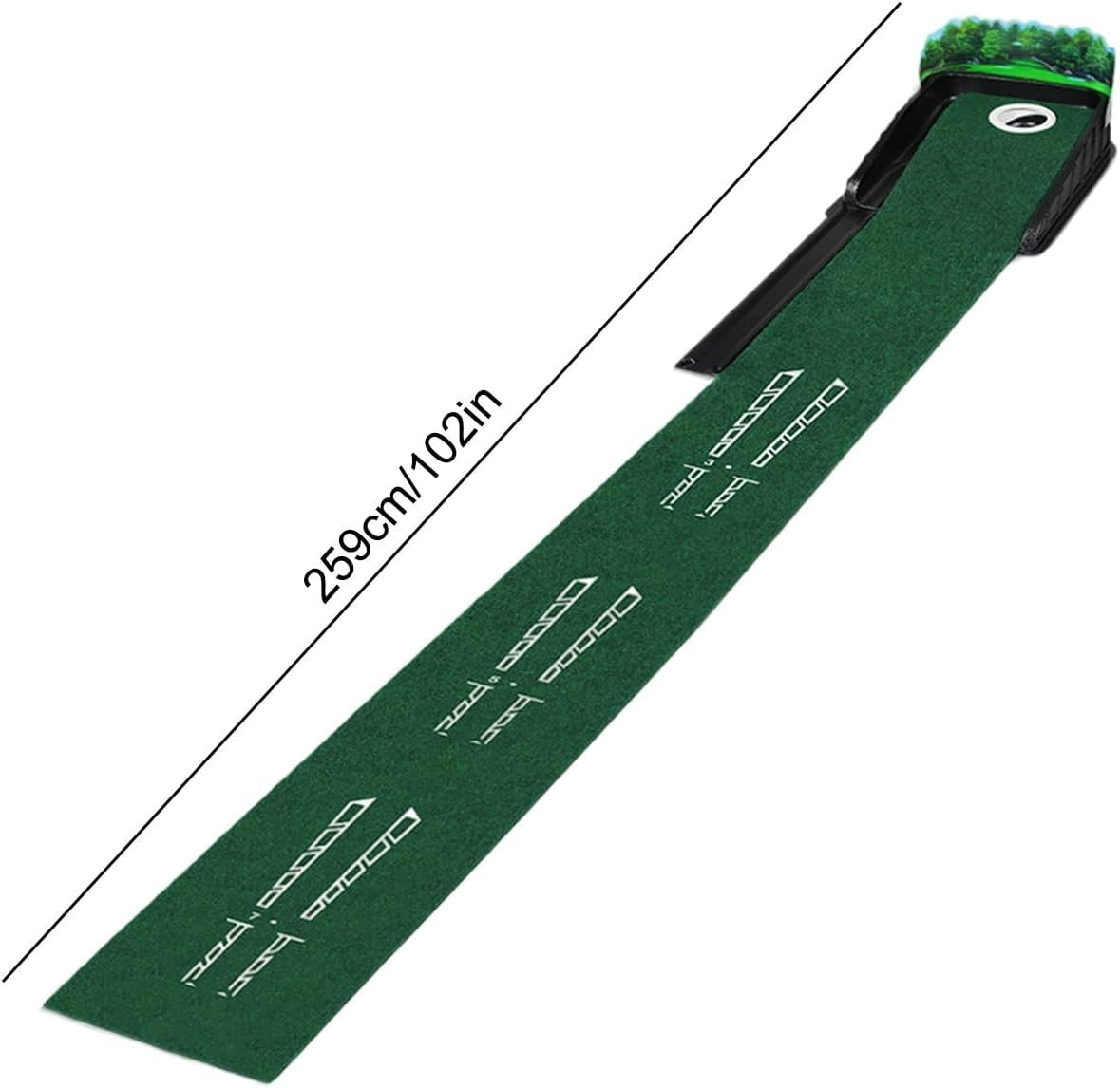 Golf Putting Mat Practice Green 4x3ft Auto Ball Return Indoor Outdoor