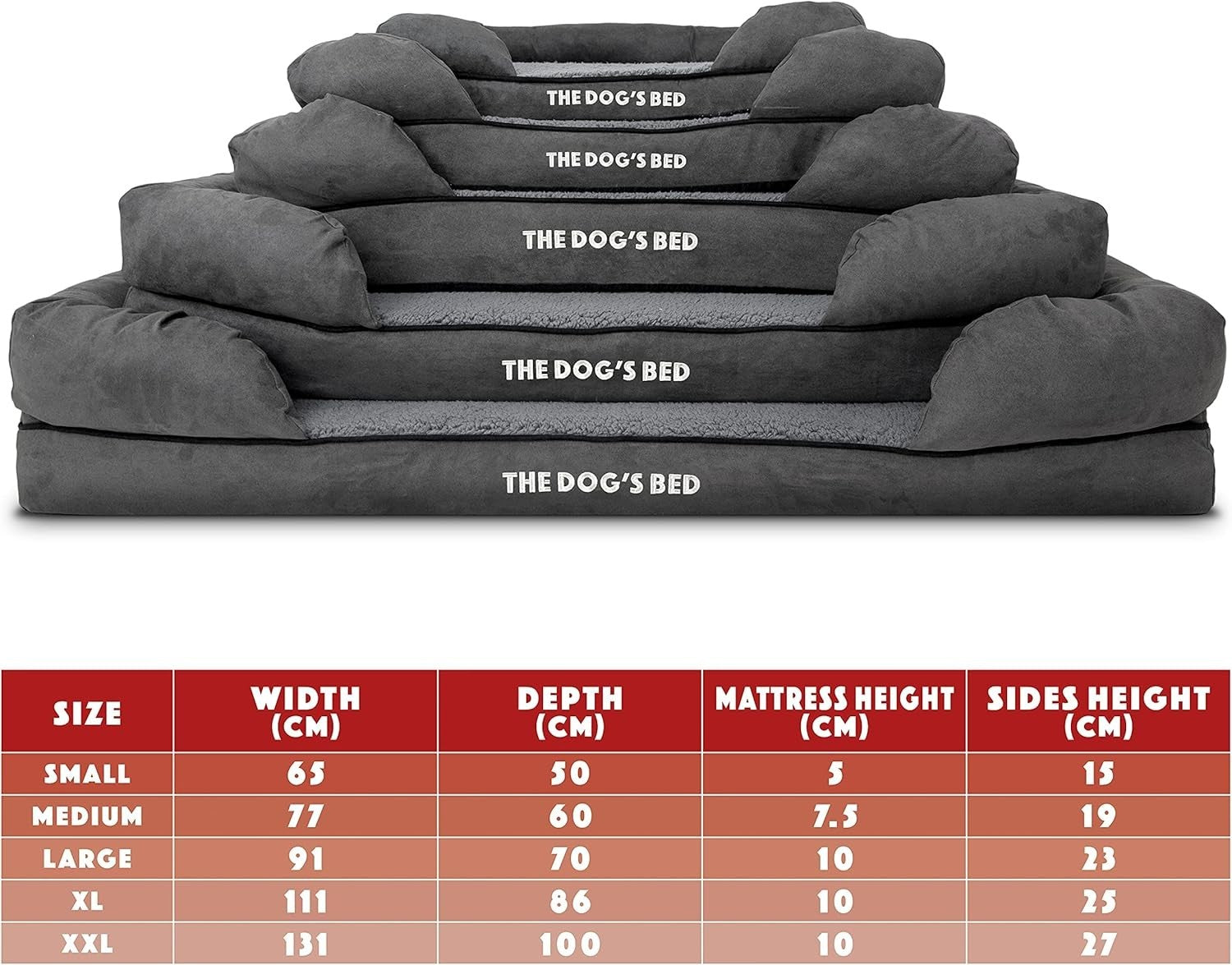 Large Orthopedic Dog Bed Plush Memory Foam Washable 91x70cm