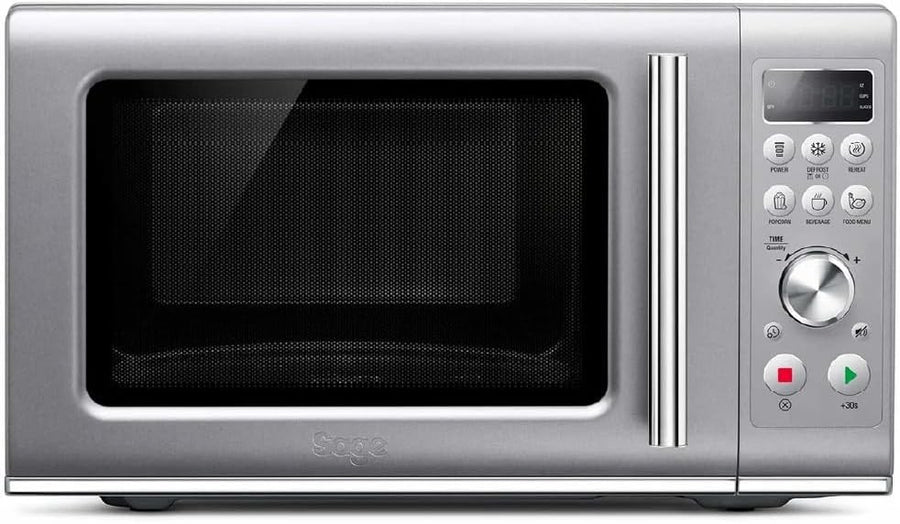 Sage Compact Wave Soft Close Microwave 25L Silver, Child Lock, 800W