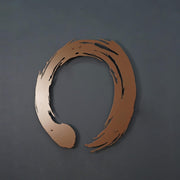 Enso Zen Circle Metal Wall Art Copper Minimalist Decor