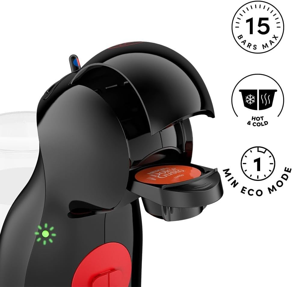 Compact Coffee Pod Machine | 15 Bar Pressure | Hot & Cold Drinks | Auto Shut Off