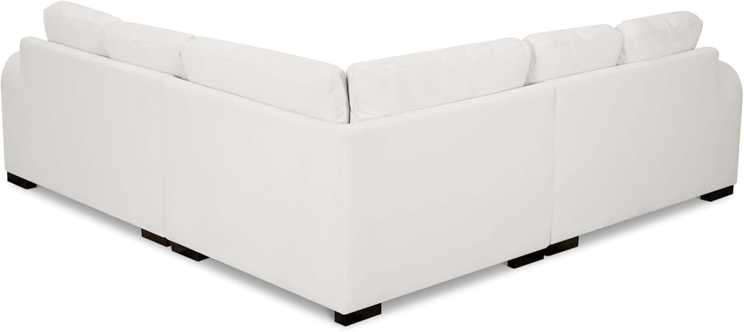 Genuine Leather 5 Seater Corner Sofa with Ottomans – Modern, Durable & Spacious