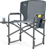 Heavy Duty Folding Camping Chair with Side Table | Outdoor Portable Seat 180kg
