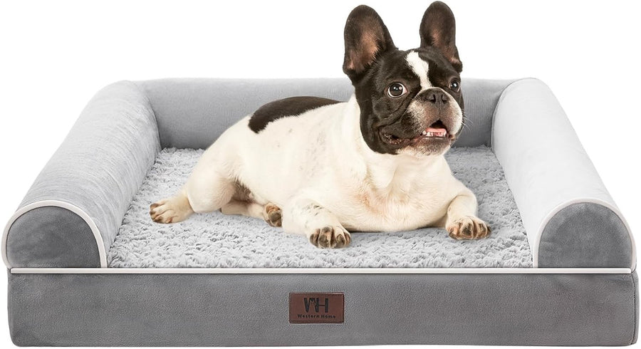 Orthopedic Dog Bed 71x58cm Waterproof Washable Grey