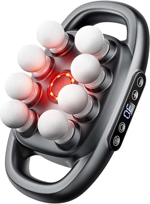 Deep Tissue Body Massager Electric Kneading Muscle Relief 8 Head Handheld