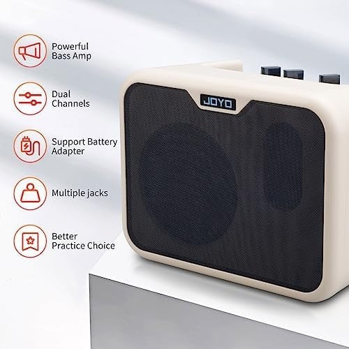 MA-10B 10W Mini Bass Guitar Amp Portable Dual Channel Drive Tone
