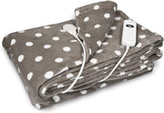 Electric Heated Throw Blanket 3 Heat Settings Auto Off Washable 180x130cm