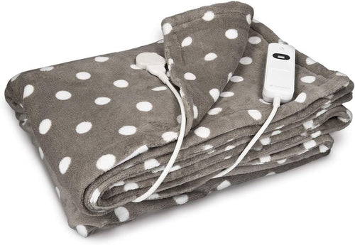 Electric Heated Throw Blanket 3 Heat Settings Auto Off Washable 180x130cm