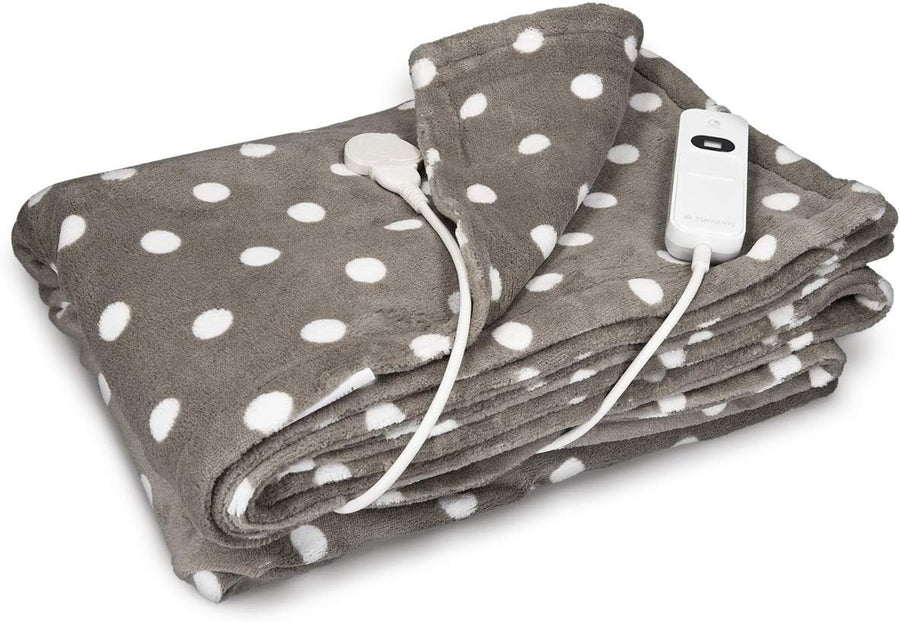 Electric Heated Throw Blanket 3 Heat Settings Auto Off Washable 180x130cm