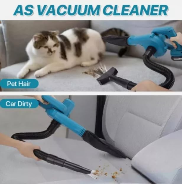 650W Cordless Leaf Blower Vacuum 2-in-1 Brushless High Power 21V