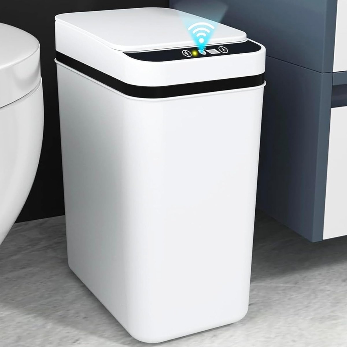 10L Touchless Bathroom Bin Automatic Motion Sensor Trash Can Lid - Kwikley
