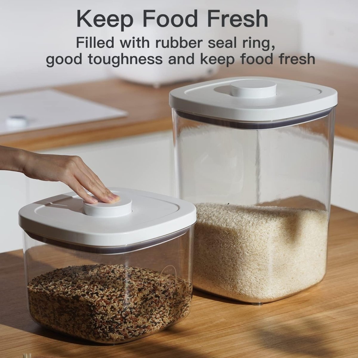 10LBS Rice Dispenser Airtight BPA Free Food Storage Bin - Kwikley