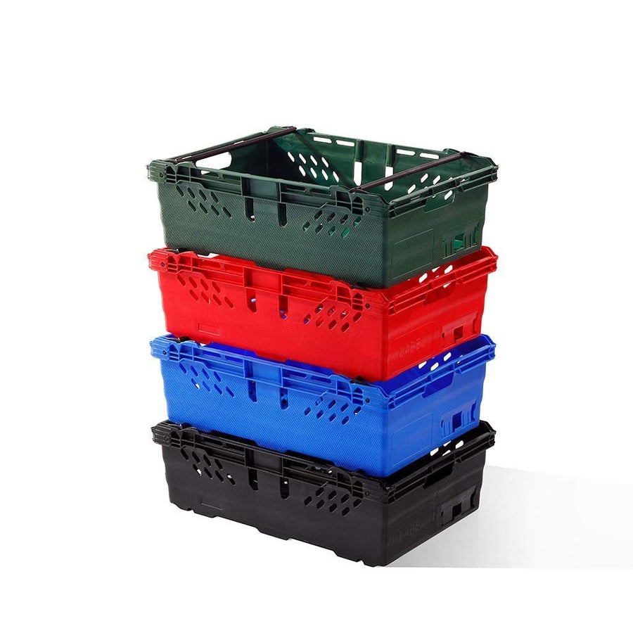 10x 35L Ventilated Maxinest Crates 60x40x19.9cm Blue - Kwikley