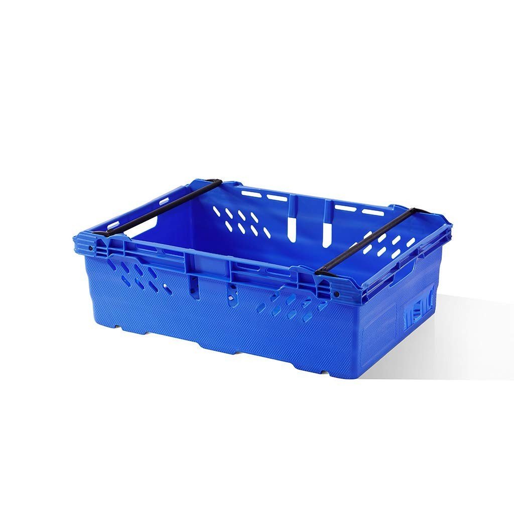 10x 35L Ventilated Maxinest Crates 60x40x19.9cm Blue - Kwikley