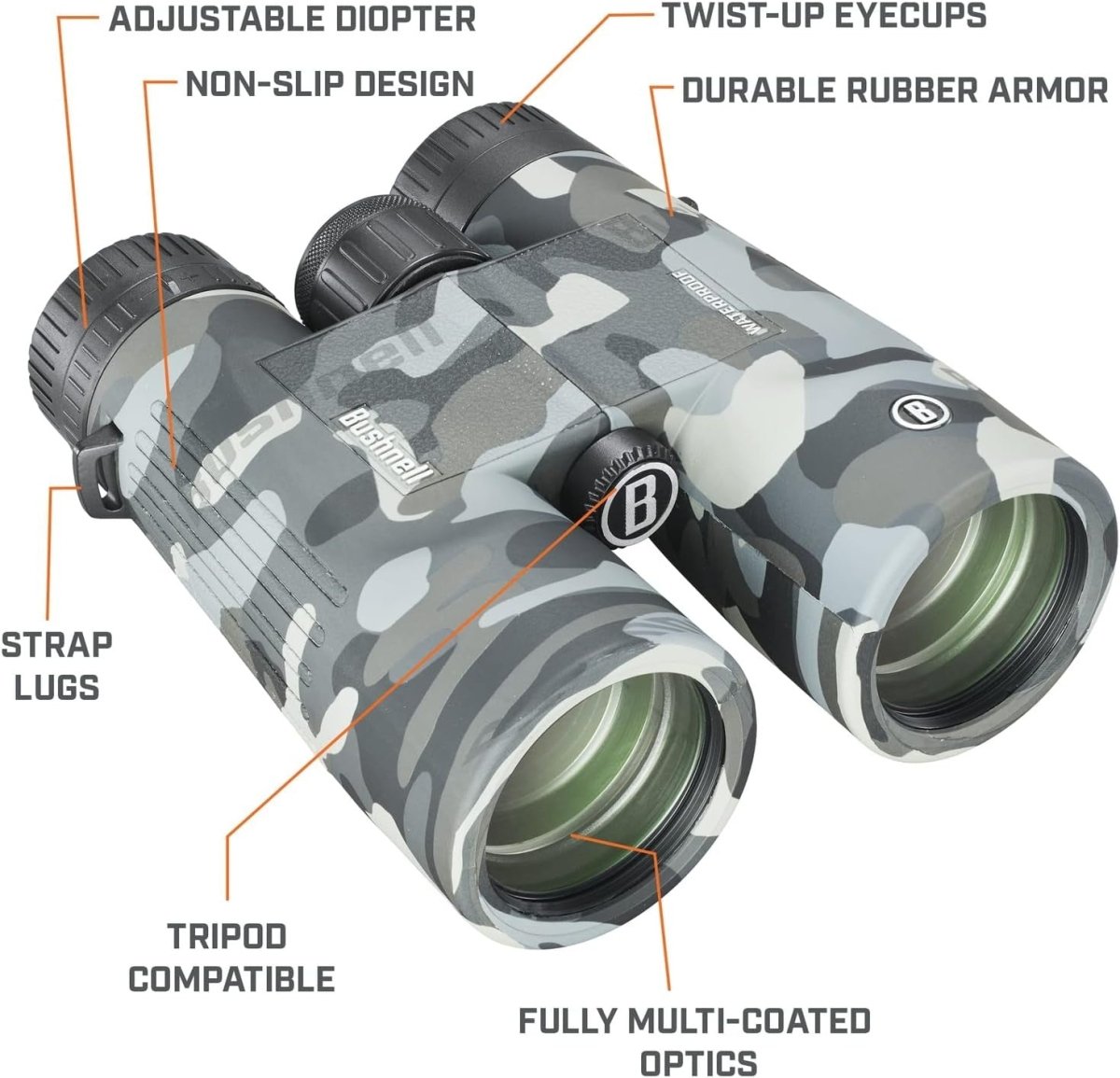 10x42 Camo Waterproof Binoculars HD Optics Wide View Outdoor Hunting - Kwikley