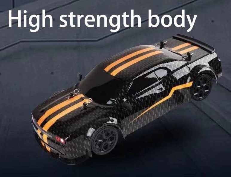 1:14 4WD Fast Drift RC Car 28Km/h LED Lights 2 Batteries Kids Gift Toy - Kwikley