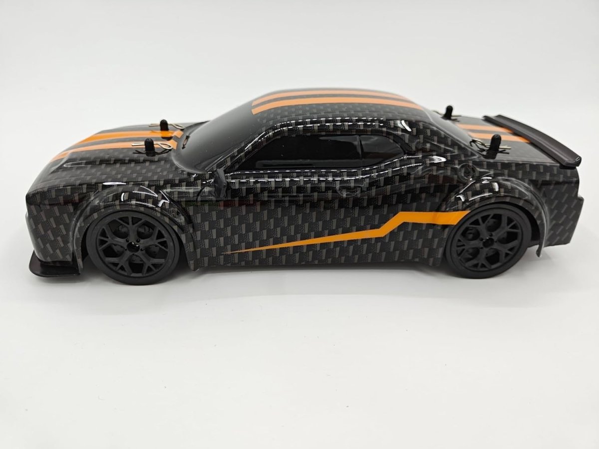 1:14 4WD Fast Drift RC Car 28Km/h LED Lights 2 Batteries Kids Gift Toy - Kwikley