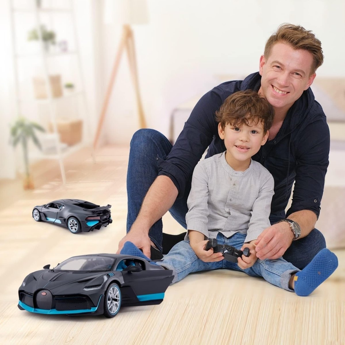 1:14 Divo Remote Control Car Model, Silver Grey RC Sports Car Toy - Kwikley