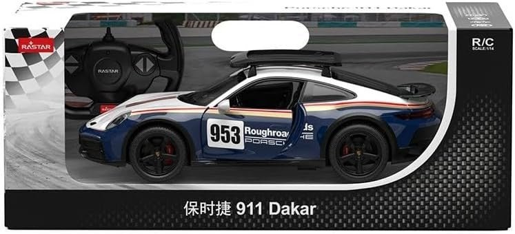 1:14 Scale RC Off - Road Car – Rally Blue Remote Control Model with LEDs - Kwikley