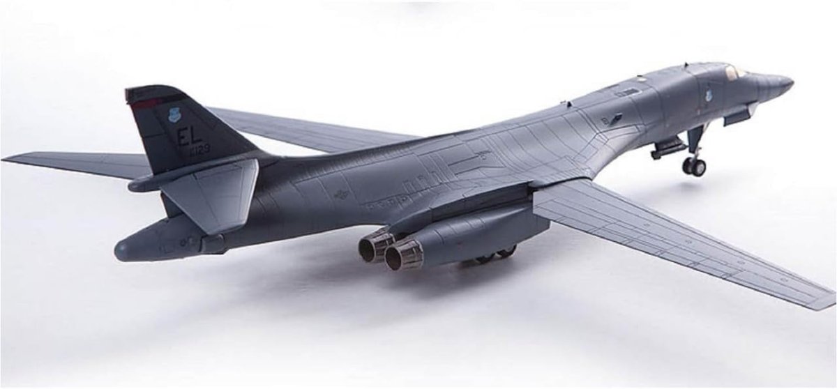 1:144 Scale USAF B - 1B Lancer Thunderbirds Model Kit – Detailed Plastic Airplane - Kwikley