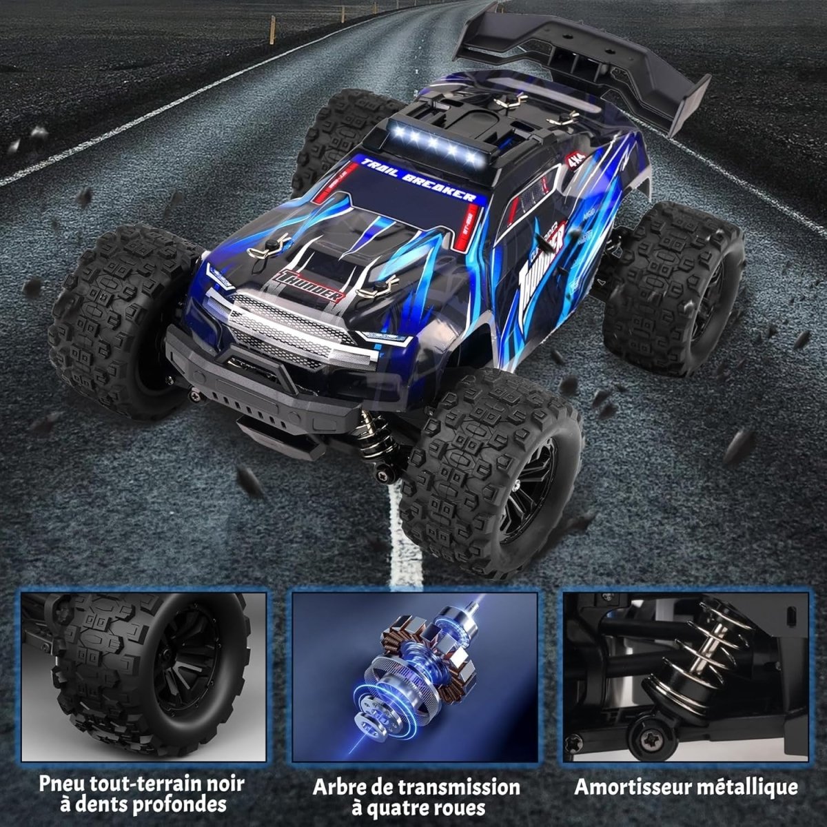 1:18 4WD RC Car 40KM/H Off - Road Drift Truck – Dual Battery - Kwikley