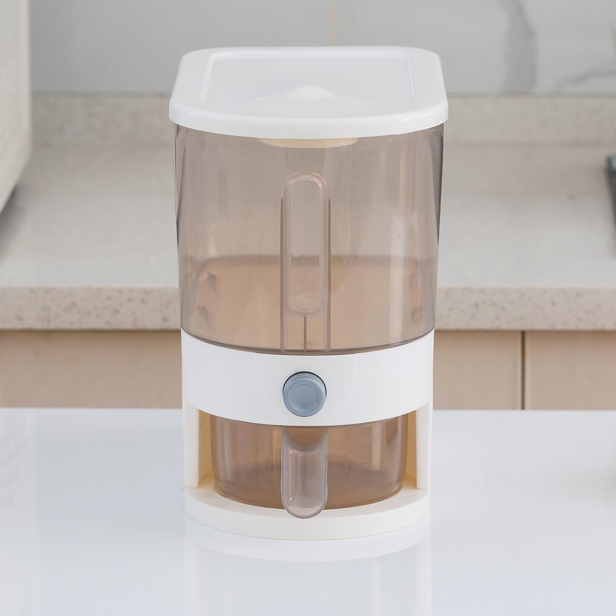 11lb Airtight Rice Dispenser Clear Grain Storage Bin - Kwikley