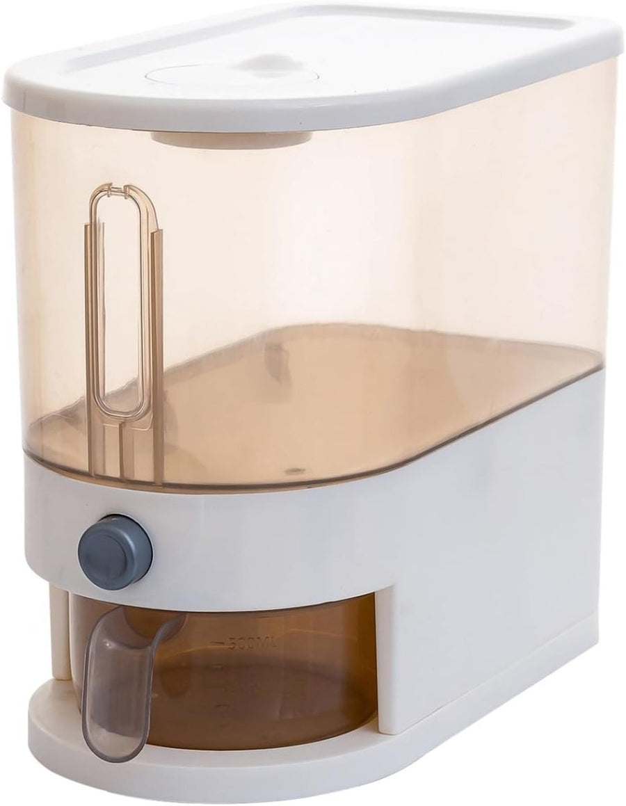 11lb Airtight Rice Dispenser Clear Grain Storage Bin - Kwikley