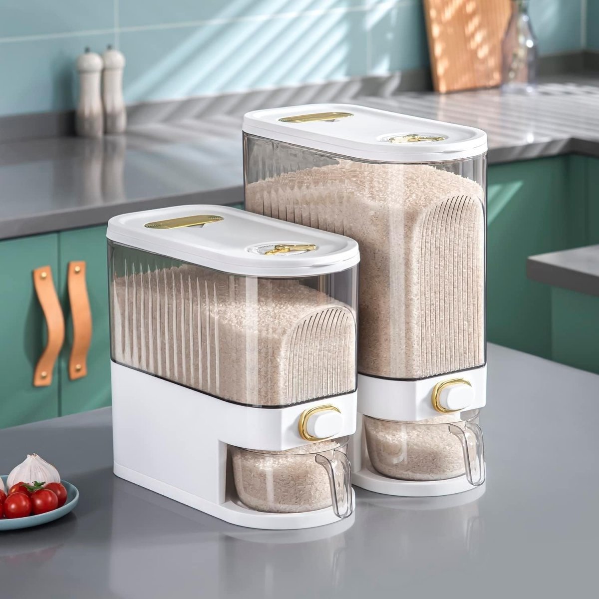 11Lbs Rice Dispenser Airtight Grain Storage w Timer - Kwikley