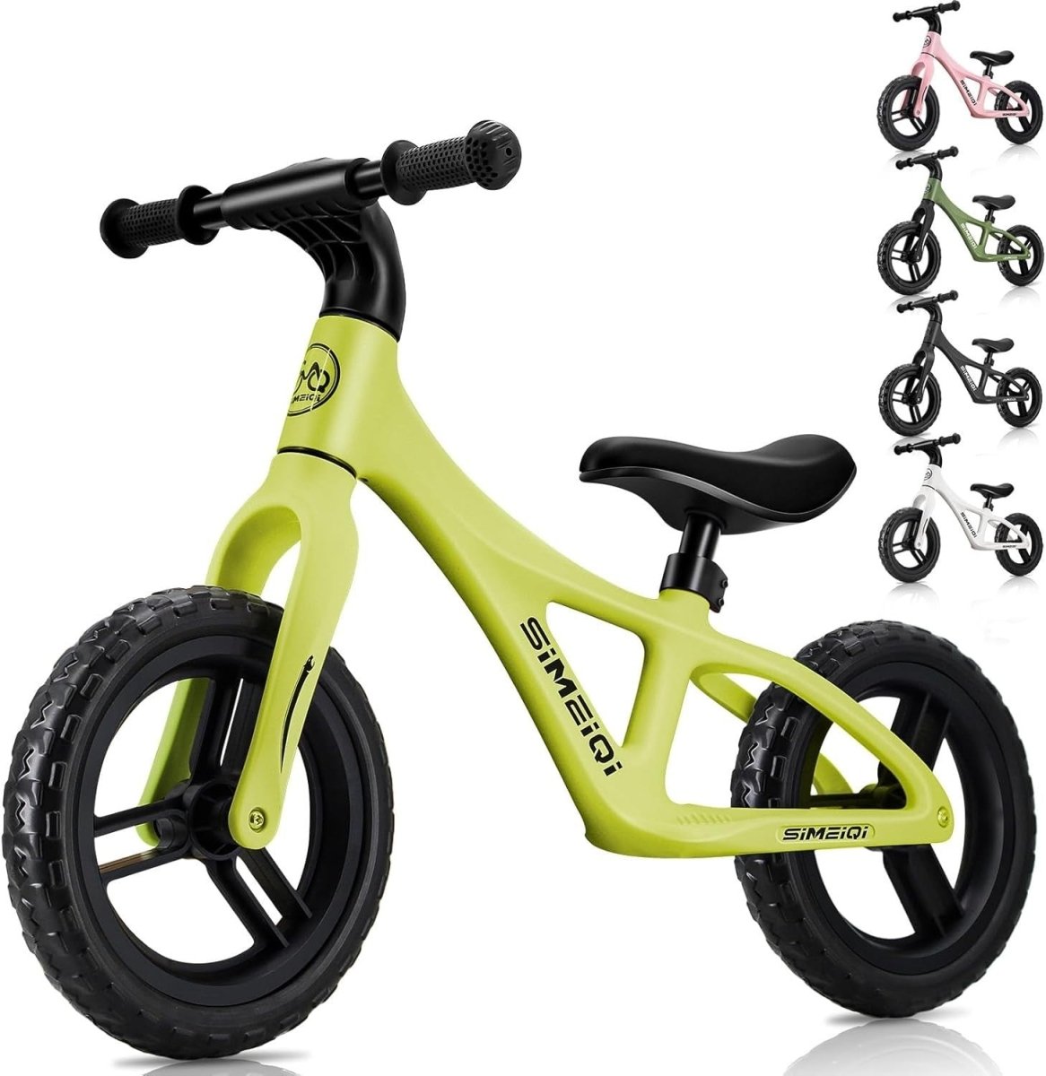 12 Inch Balance Bike Kids No Pedal Bicycle Adjustable Seat Age 2-5 - Kwikley