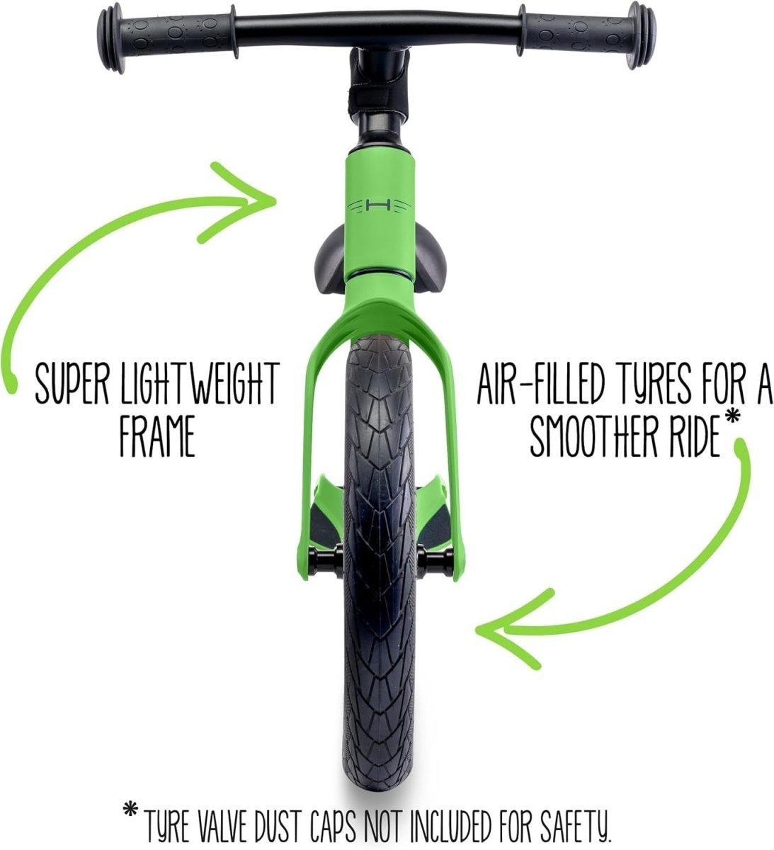 12 Inch Balance Bike Lightweight Magnesium Toddler Push Bike Green - Kwikley
