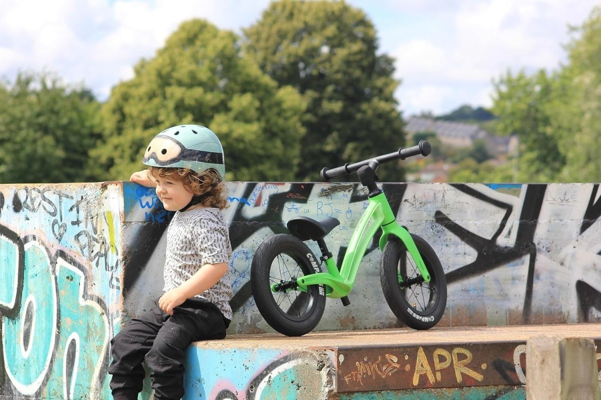 12 Inch Balance Bike Lightweight Magnesium Toddler Push Bike Green - Kwikley