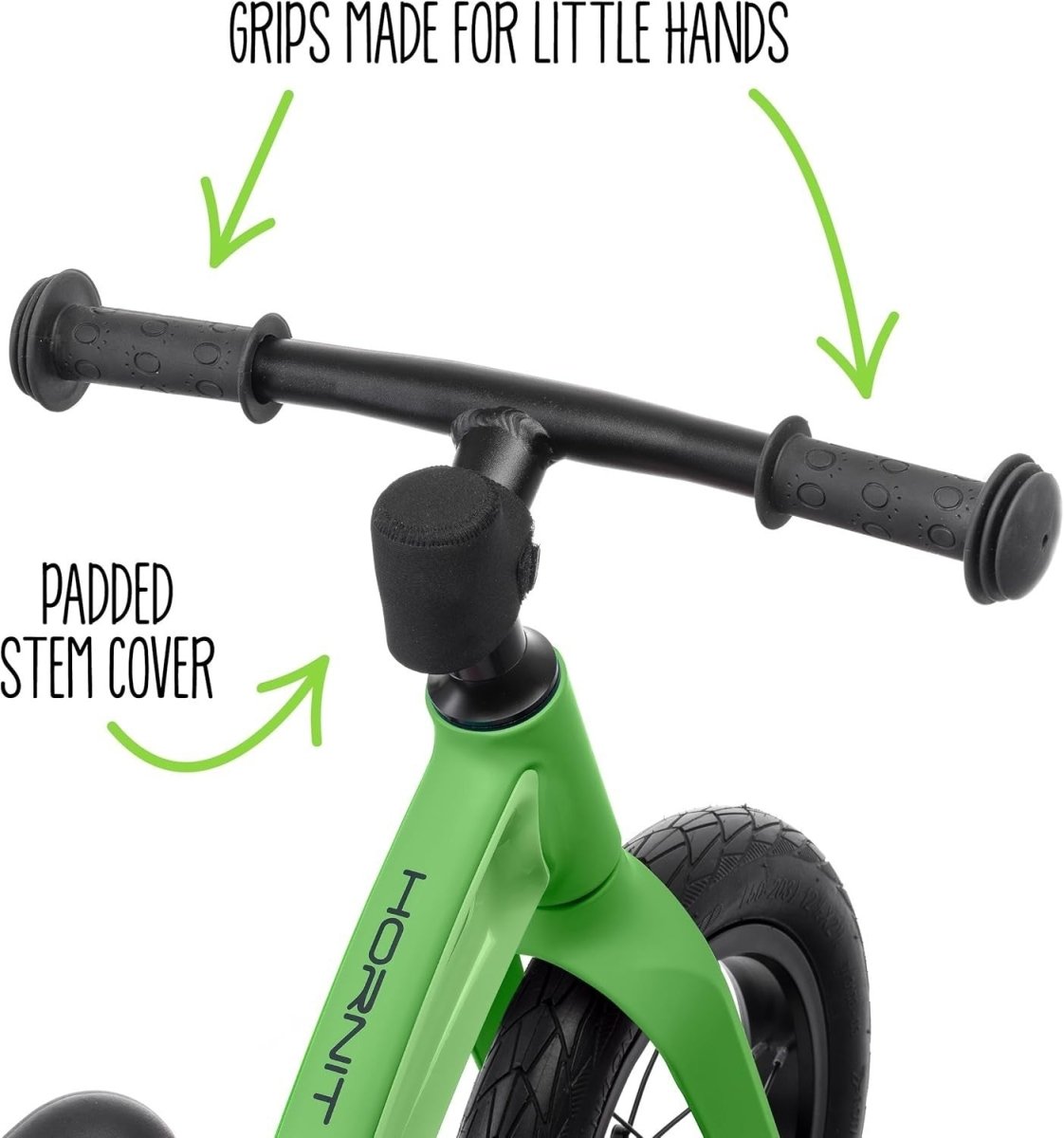 12 Inch Balance Bike Lightweight Magnesium Toddler Push Bike Green - Kwikley