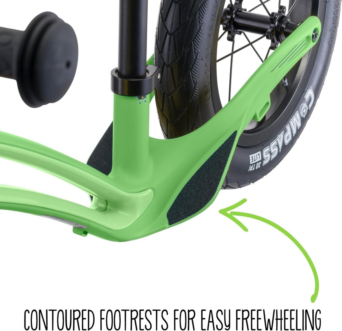 12 Inch Balance Bike Lightweight Magnesium Toddler Push Bike Green - Kwikley