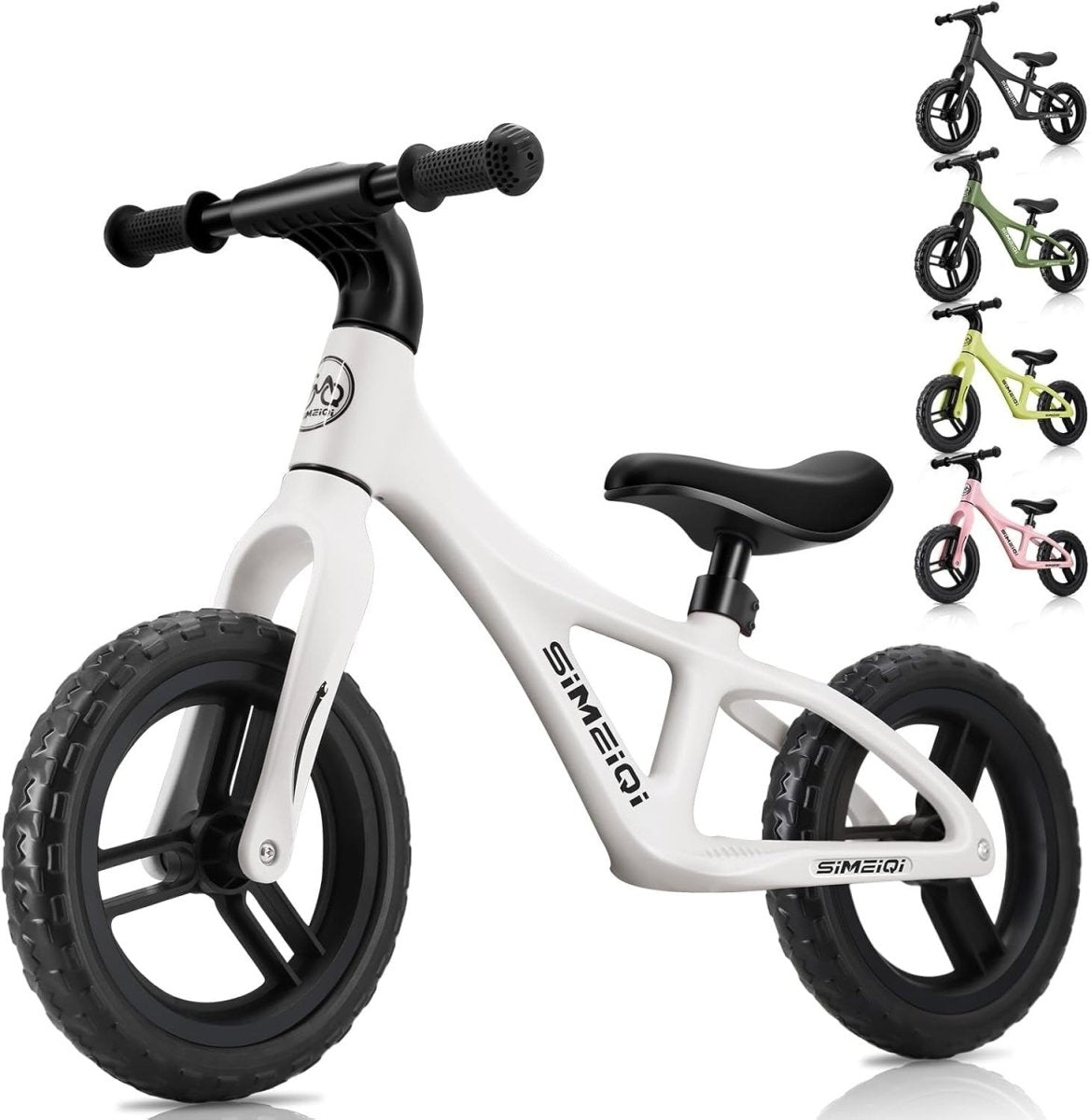 12 Inch Kids Balance Bike Adjustable Seat EVA Tires No Pedal Age 2-5 - Kwikley