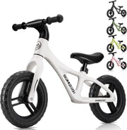 12 Inch Kids Balance Bike Adjustable Seat EVA Tires No Pedal Age 2-5 - Kwikley