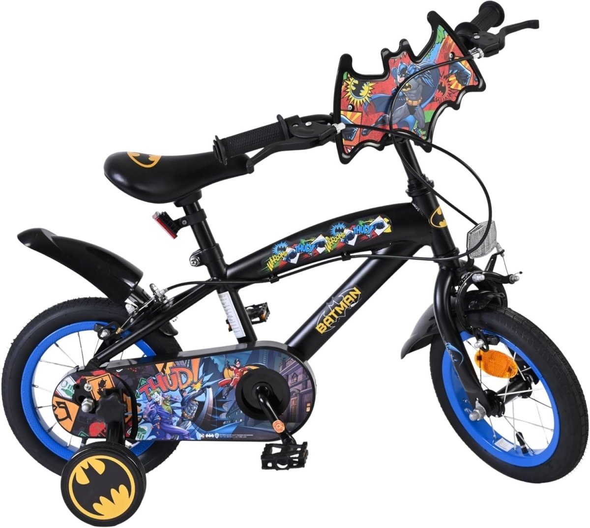 12 Inch Kids Bicycle Training Wheels Dual Hand Brakes Age 3-4 Years - Kwikley