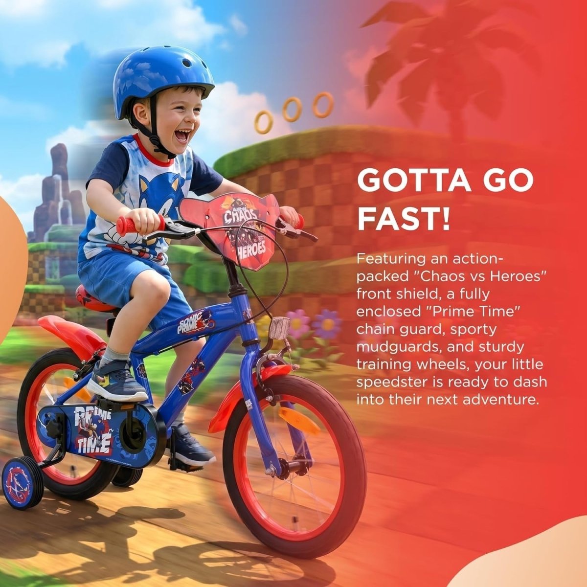12 Inch Kids Bike with Stabilisers Dual Hand Brakes Bicycle Age 3-4 - Kwikley