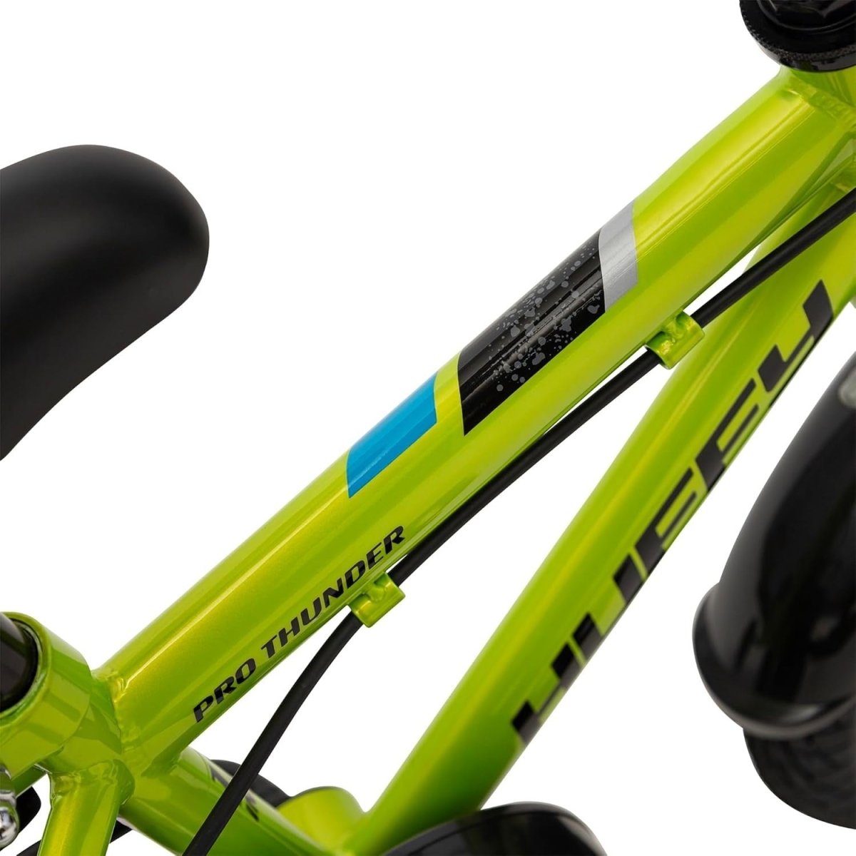 12 Inch Kids Bike with Stabilisers Hand Brakes Green Bicycle Age 3-5 - Kwikley