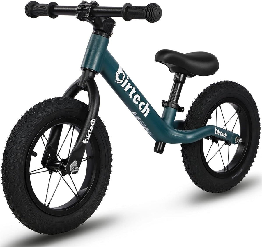 12" Kids Balance Bike Air Tires Adjustable Seat Toddler Training Bike - Kwikley