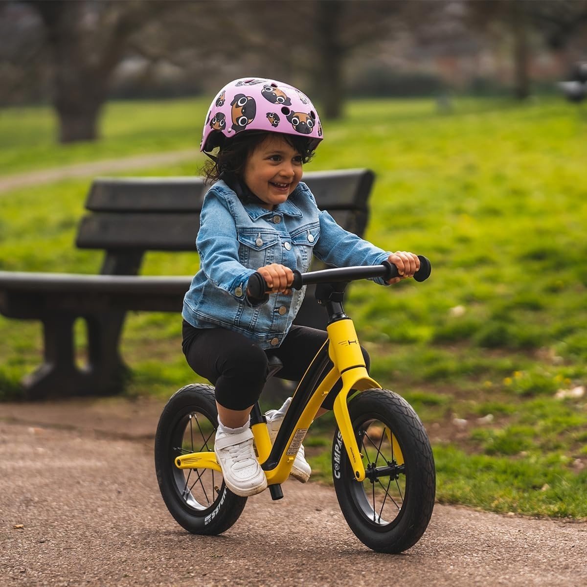 12" Kids Balance Bike Lightweight Magnesium Push Bike Toddler Yellow - Kwikley