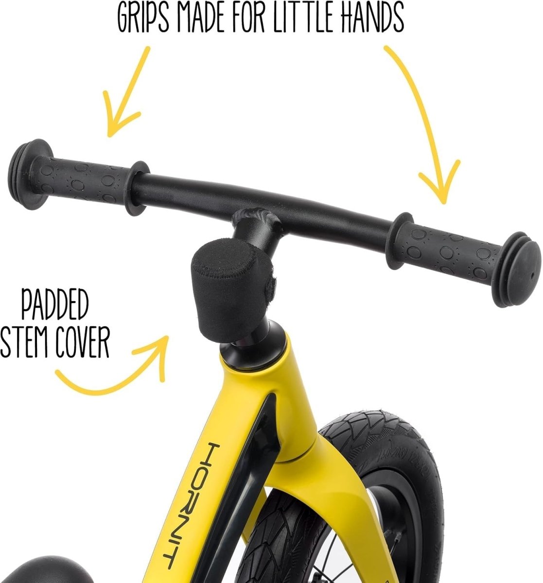 12" Kids Balance Bike Lightweight Magnesium Push Bike Toddler Yellow - Kwikley