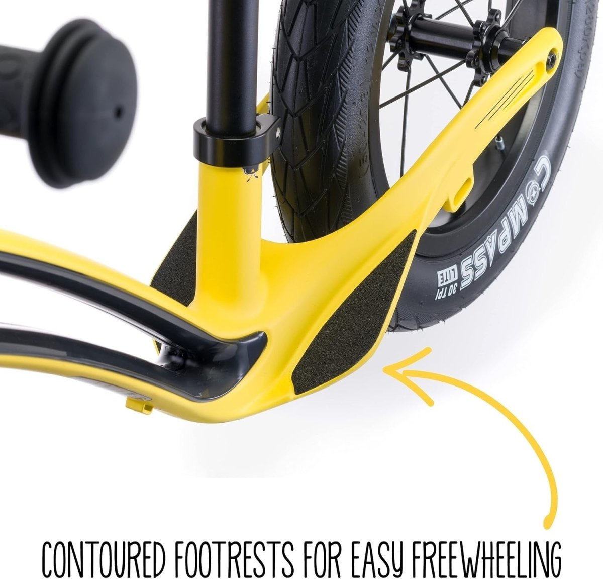 12" Kids Balance Bike Lightweight Magnesium Push Bike Toddler Yellow - Kwikley