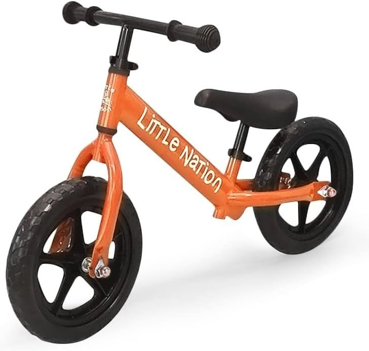 12" Kids Balance Bike Lightweight Toddler Training Bike No Pedals Orange - Kwikley